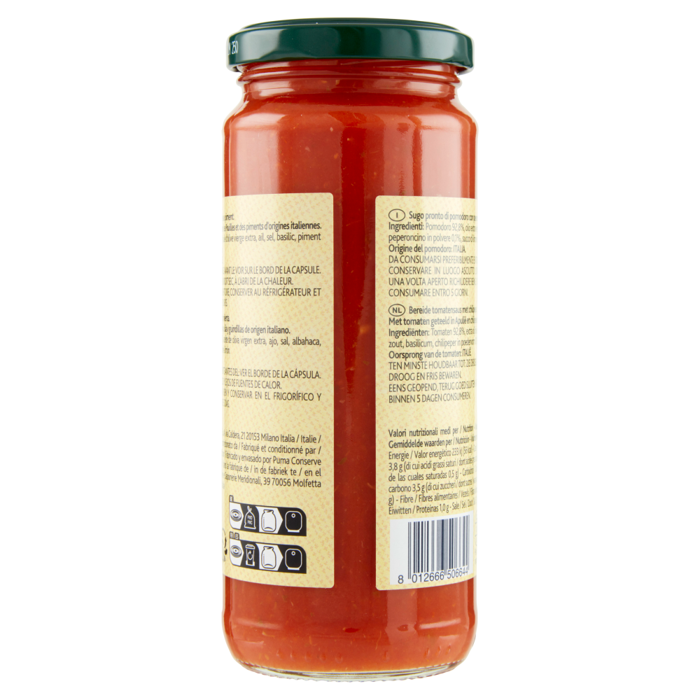 Terre d'Italia Sugo all'arrabbiata 330 g