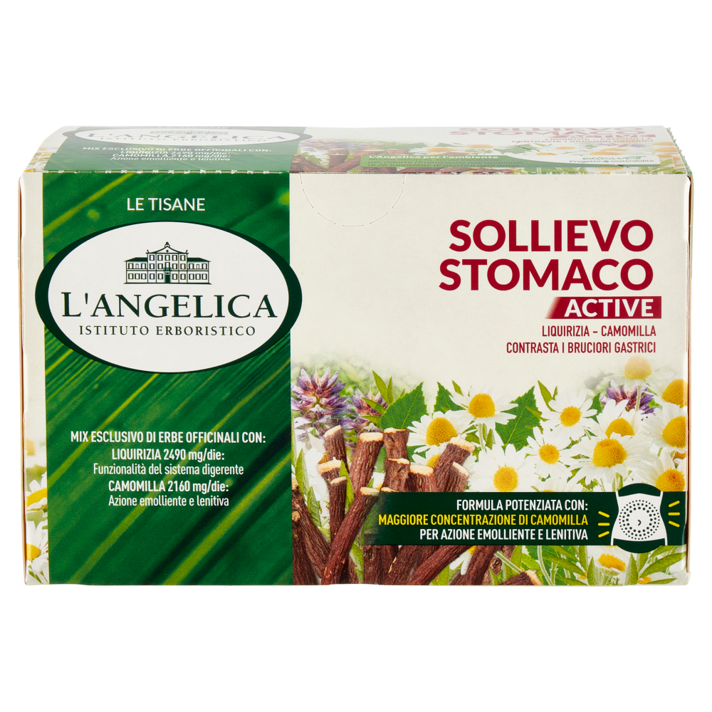 L'Angelica Le Tisane Sollievo Stomaco Active 18 Filtri 27,9 g