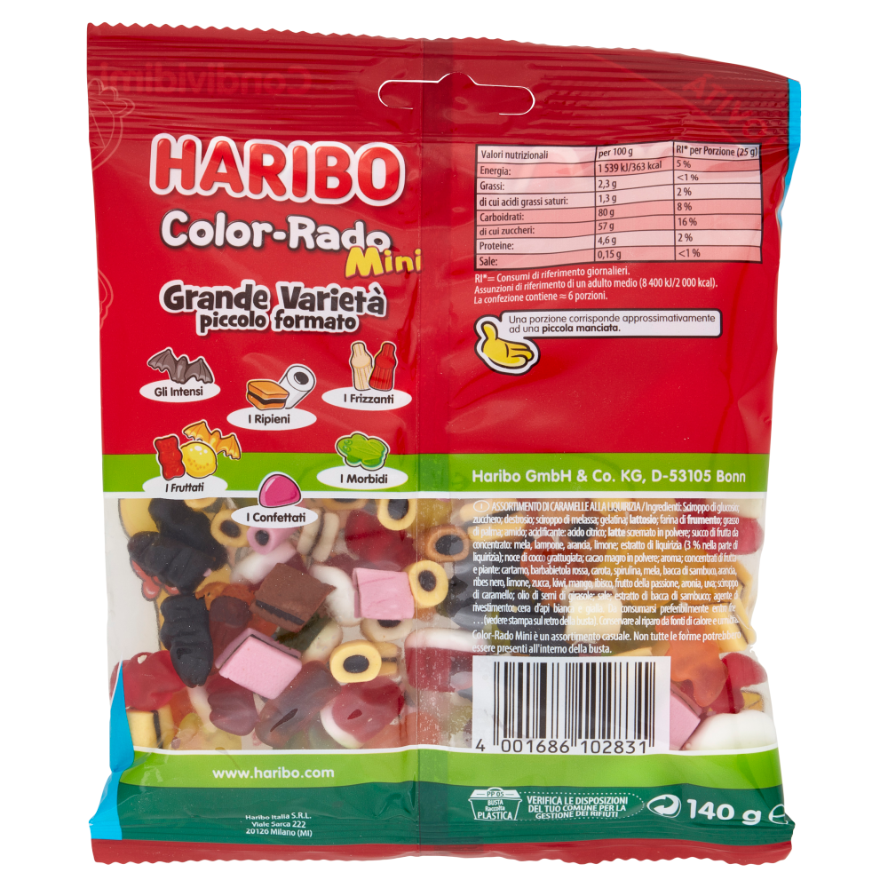 Haribo Color-Rado Mini 140 g