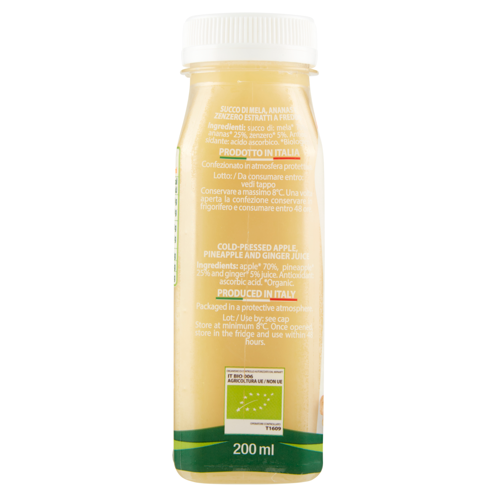 Almaverde bio Estratti ad arte! Zenzero con Mela e Ananas 200 ml
