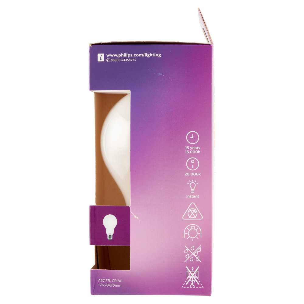 Philips Led goccia vetro 120W E27 4000K