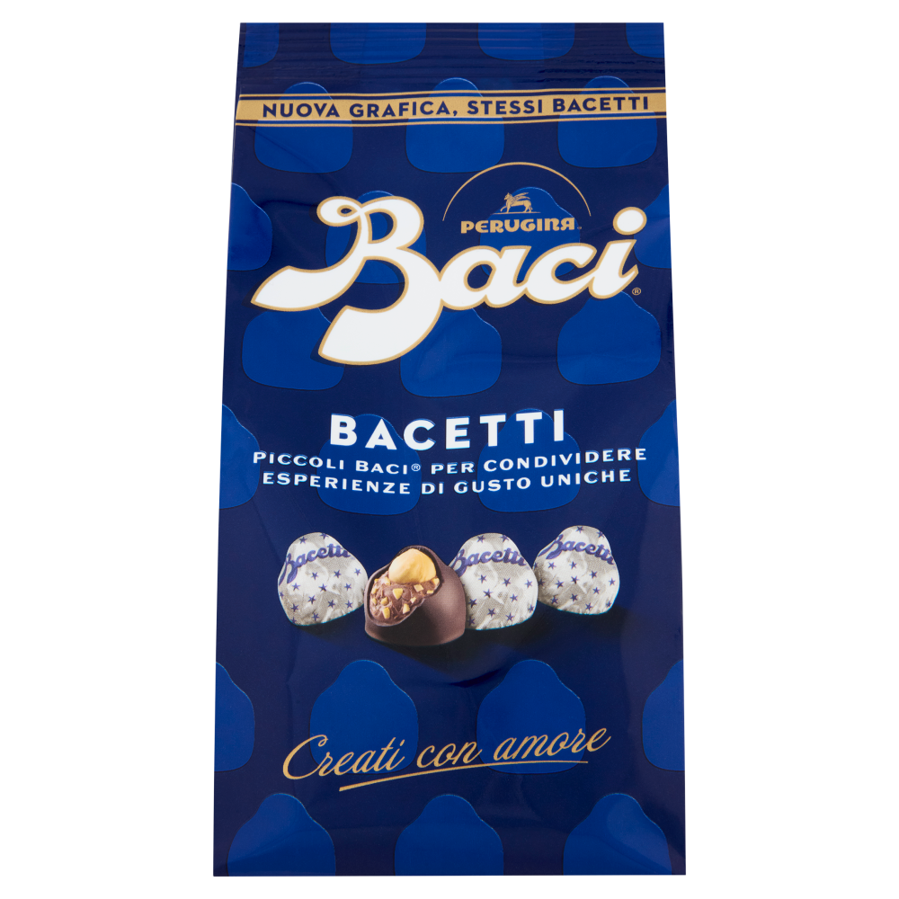 BACI PERUGINA Bacetti Cioccolatini Fondenti ripieni al Gianduia Sacchetto 330g