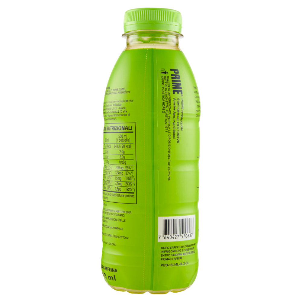 Prime Hydration Lemon Lime Flavour 500 ml