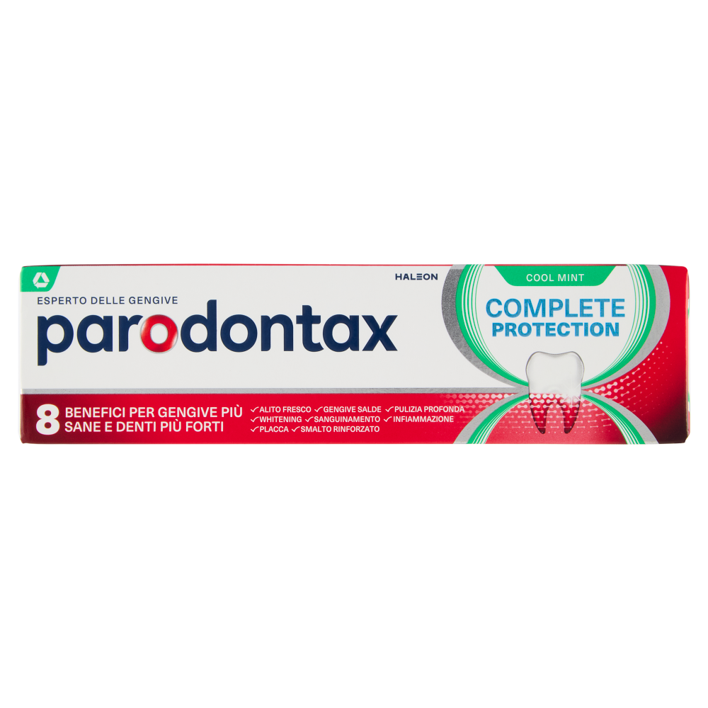 Parodontax dentifricio Complete Protection Cool Mint denti e gengive pi&ugrave; sane con fluoro 75 ml