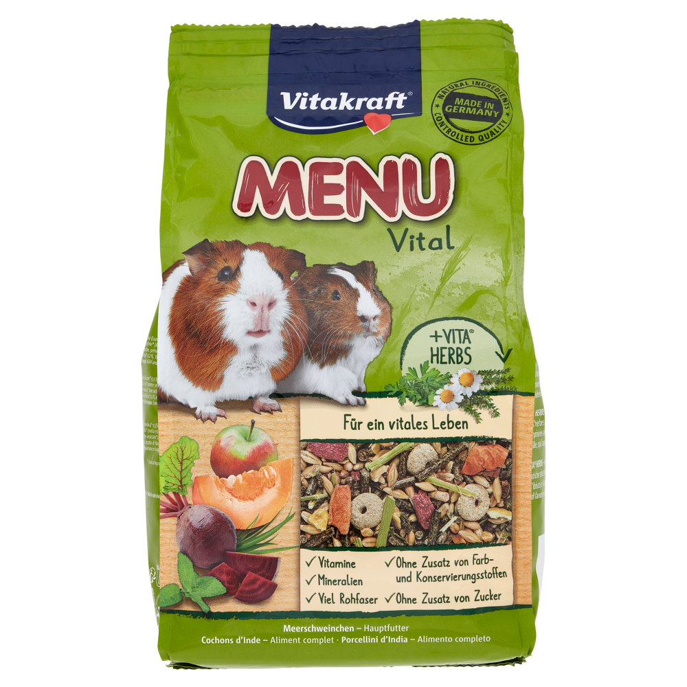 Vitakraft Menu Vital Porcellini d'India Alimento completo 1 kg