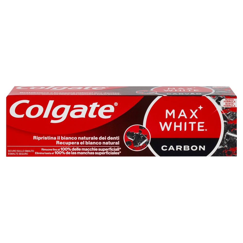 Colgate dentifricio sbiancante Max White Carbone Attivo 75 ml