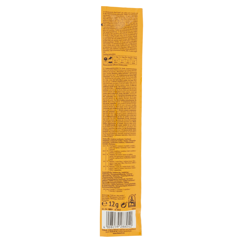 Vitakraft Beef Stick Low Fat + Tacchino 12 g