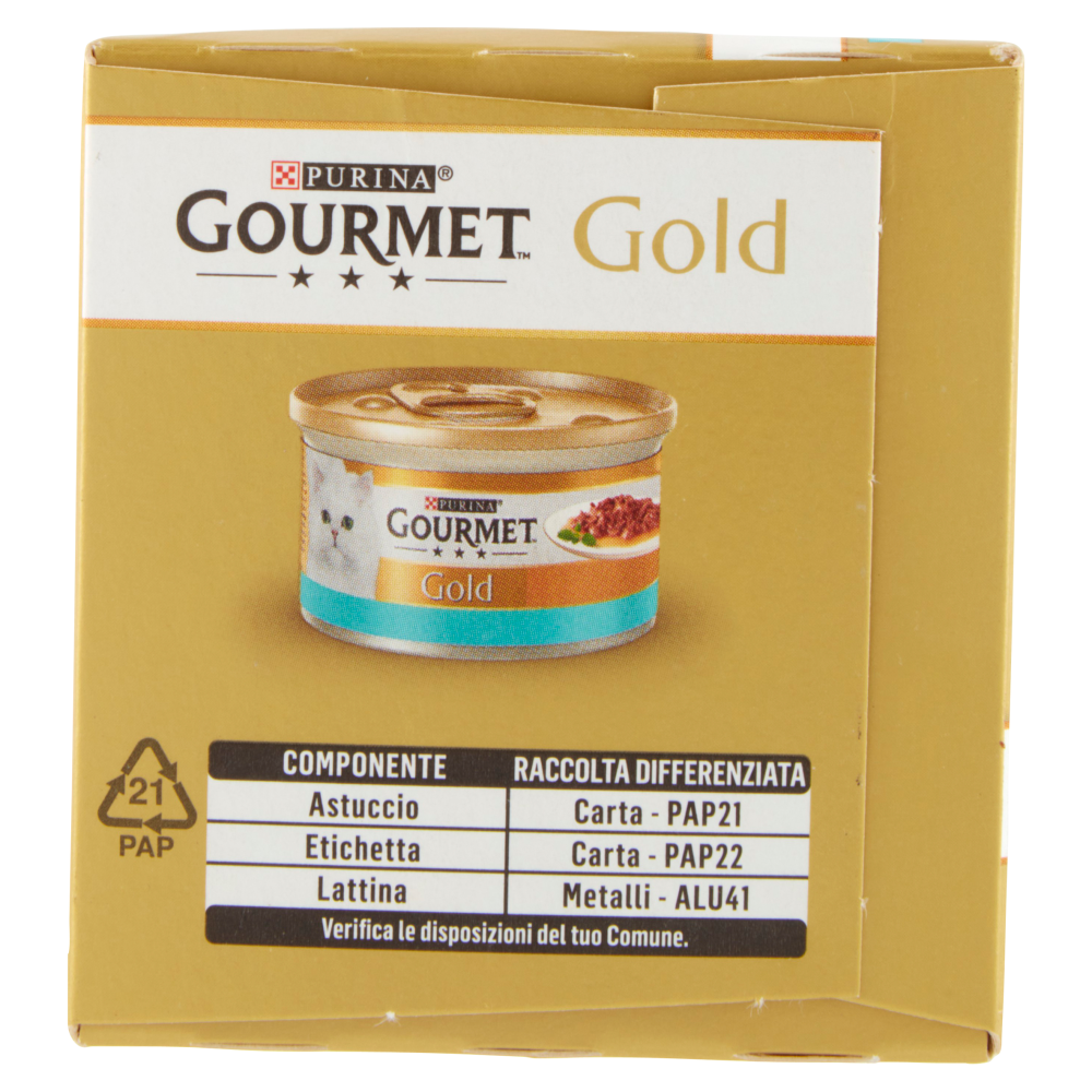 PURINA GOURMET Gold Delizie in Salsa Salmone / Tonno 4x85g Carrefour