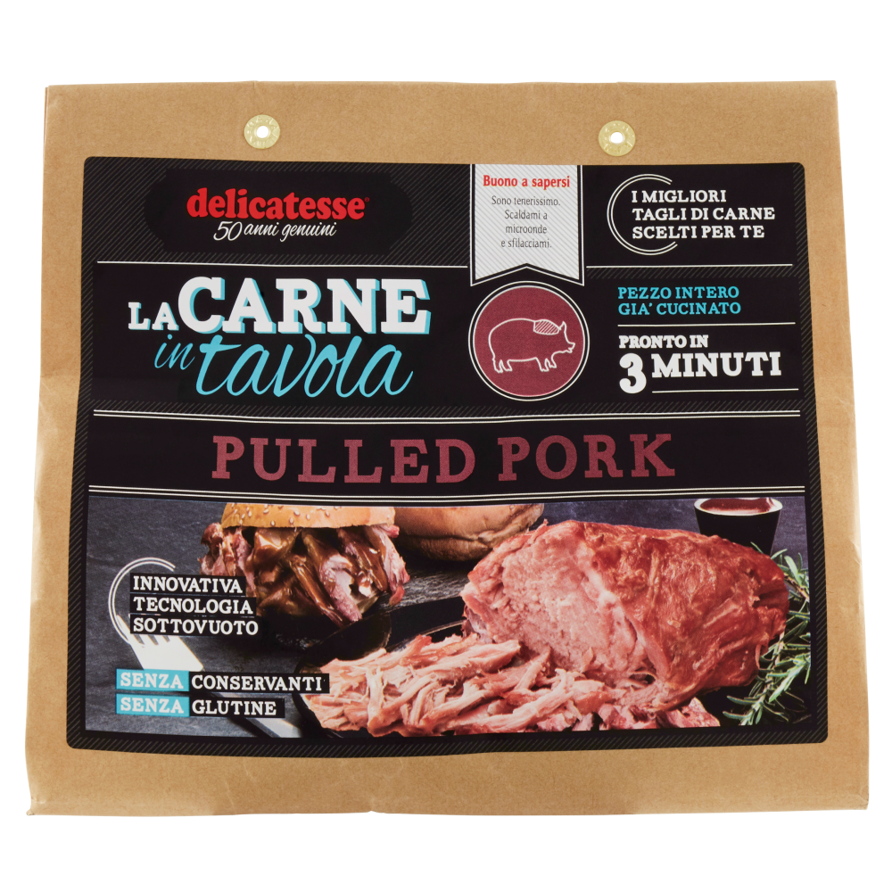 delicatesse La Carne in tavola Pulled Pork 500 g