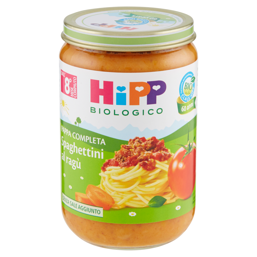 HiPP Biologico Pappa Completa Spaghettini al ragù 220 g