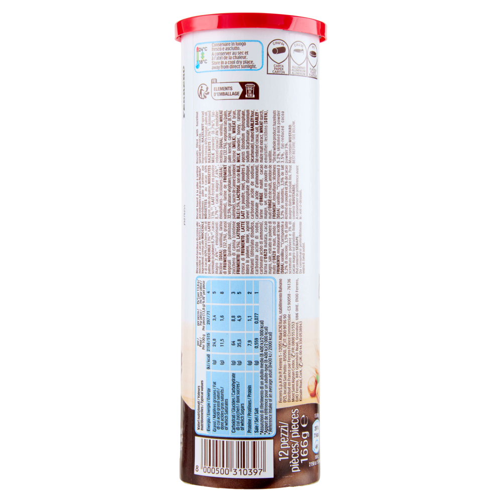 nutella biscuits 12 pezzi 166 g