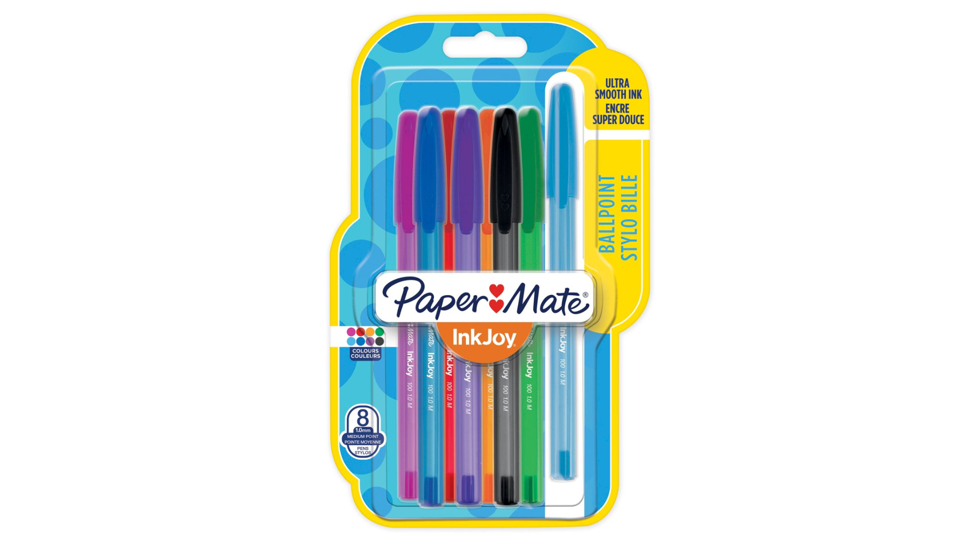 Papermate InkJoy 100ST Colori assortiti Penna a sfera Medio 8 pz