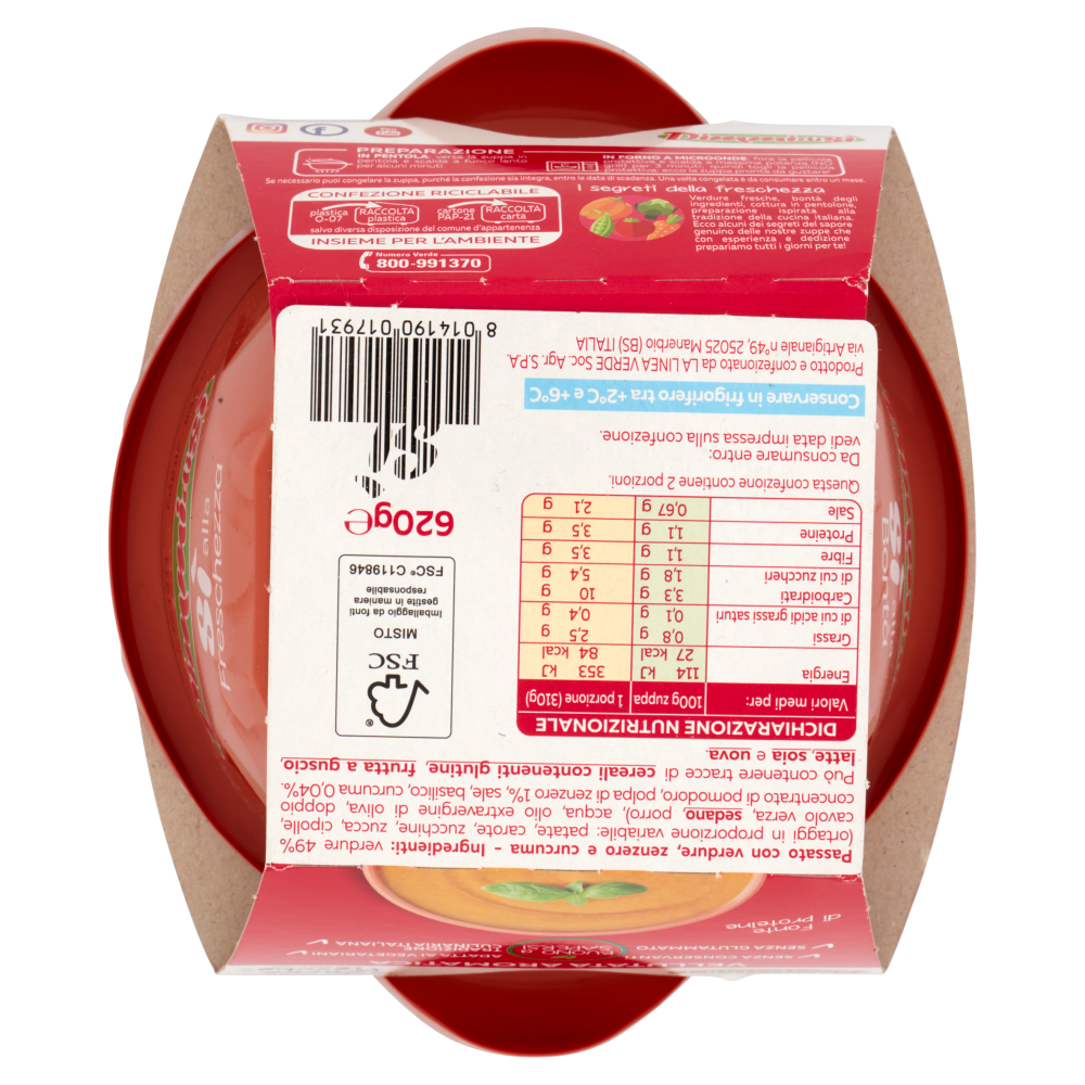 DimmidiS&igrave; le Zuppe fresche Vellutata Aromatica 620 g