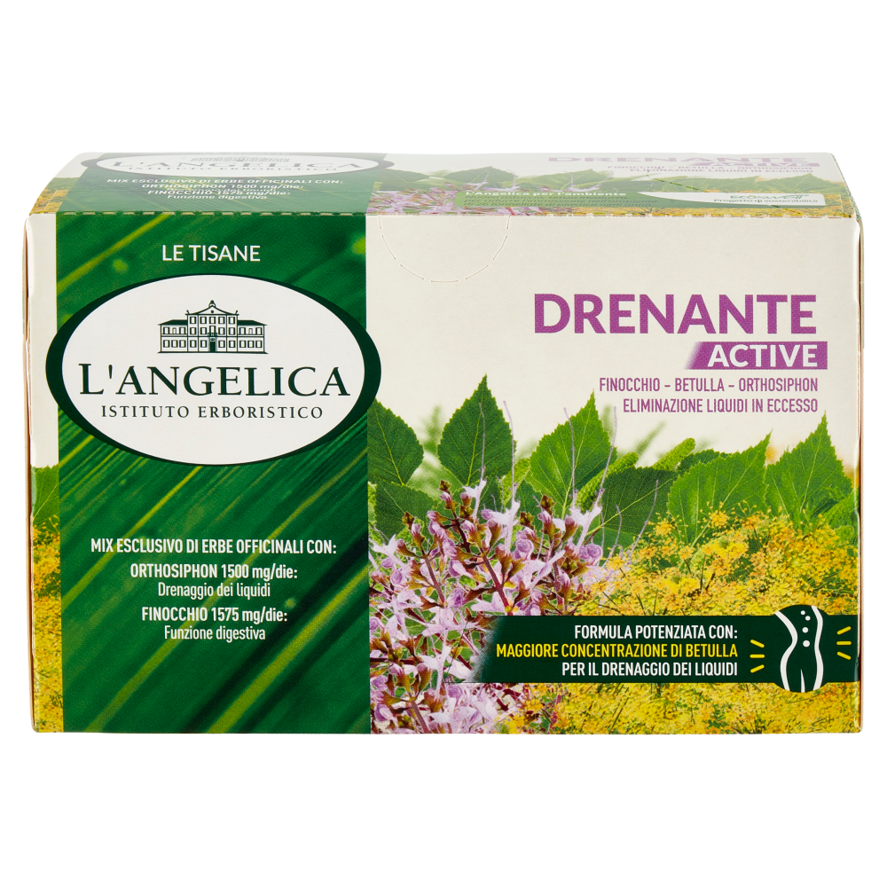 L'Angelica Le Tisane Drenante Active 18 Filtri 35,1 g