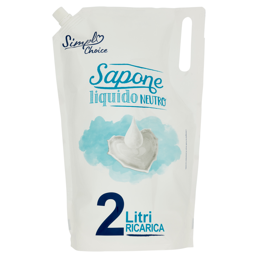 Simp Choice Sapone liquido Neutro Ricarica 2 Litri