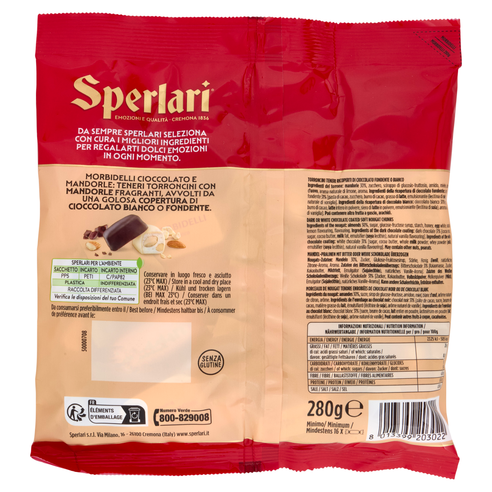 Sperlari Morbidelli Cioccolato e Mandorle 280 g