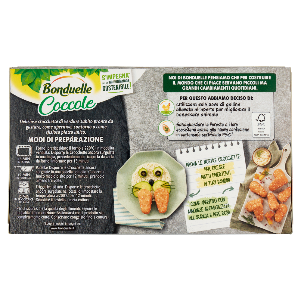 Bonduelle Coccole 8 Crocchette di Broccoli con Emmental Surgelato 305 g