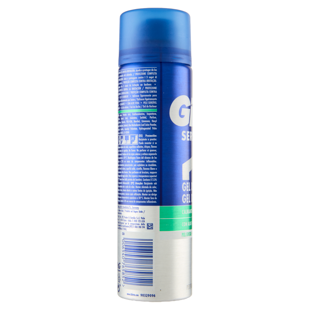 Gillette Series Gel da Barba Lenitivo, 200ml
