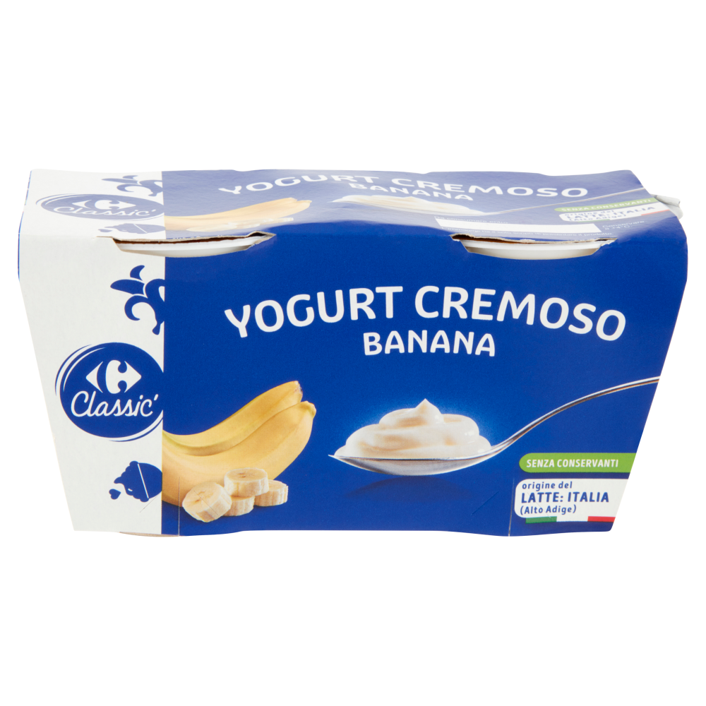Carrefour Classic Yogurt Cremoso Banana 2 x 125 g