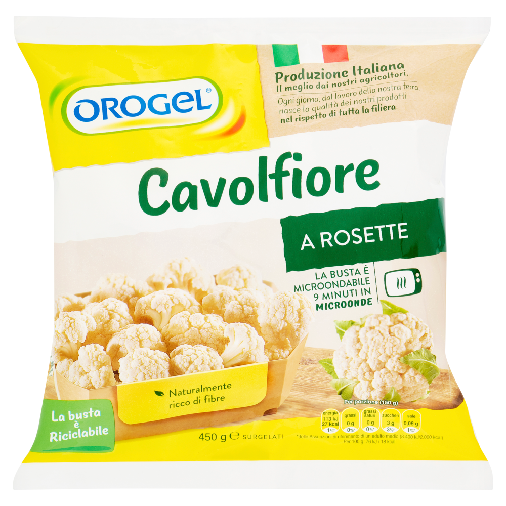 Orogel Cavolfiore a Rosette Surgelati 450 g
