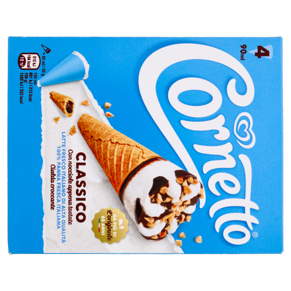 Cornetto Algida Classico 4 Gelati 240 g