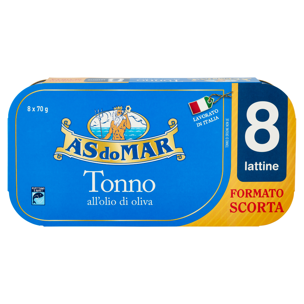 Asdomar Tonno all'olio di oliva 8 x 70 g