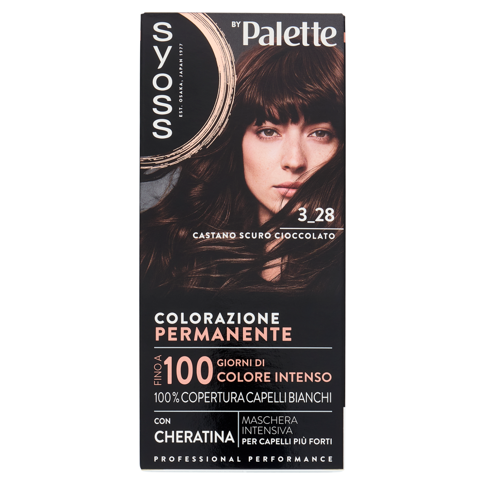 Syoss By Palette Colorazione Permanente 3_28 Castano Scuro Cioccolato