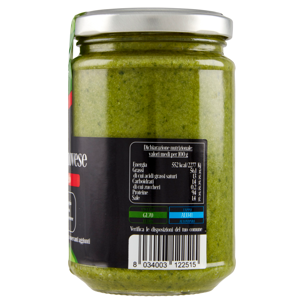 Compagnia del Pesto Genovese Pesto Genovese senza aglio 240 g