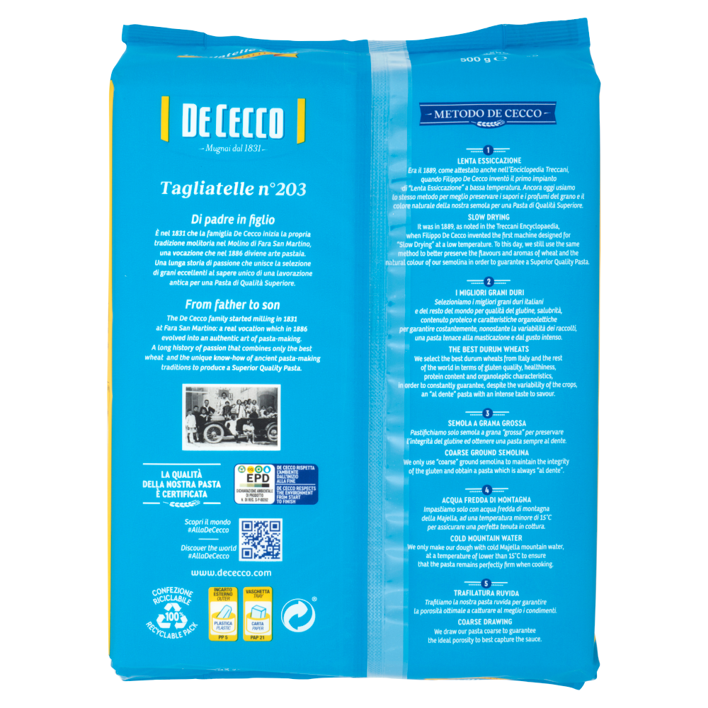 De Cecco Le Specialit&agrave; Tagliatelle n&deg;203 500 g