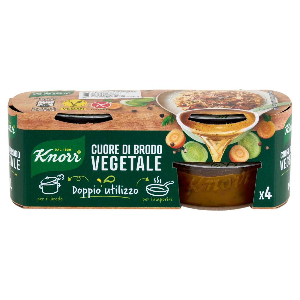 Knorr Cuore di Brodo Vegetale 4 x 28 g