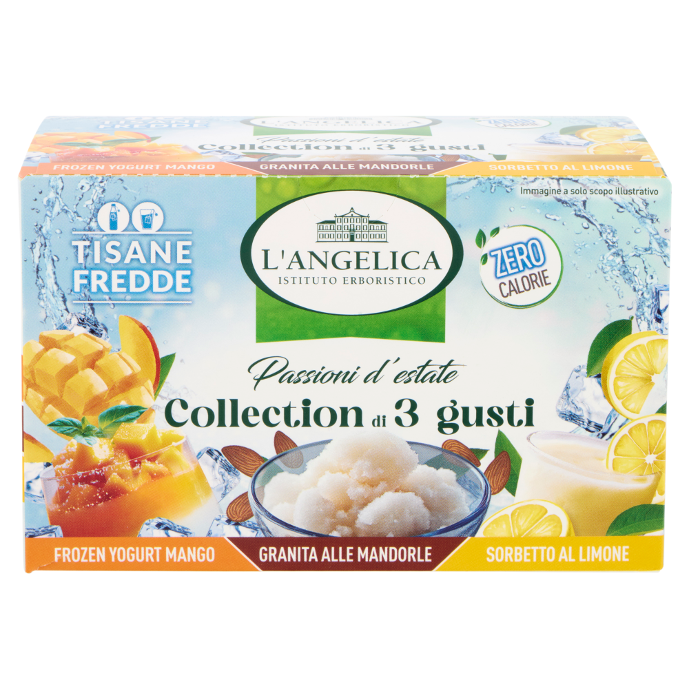 L'Angelica Passioni d'estate Collection di 3 gusti Tisane Fredde 15 Filtri 30,5 g