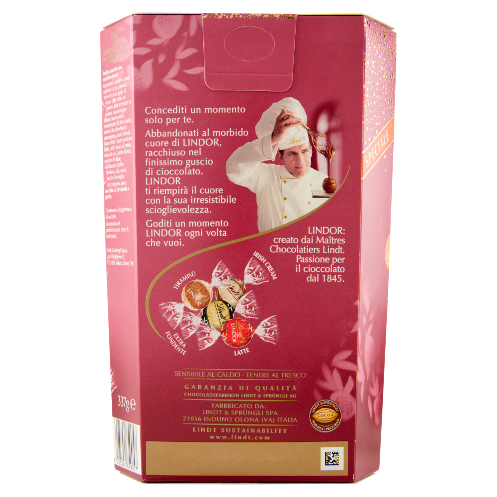 Lindt Lindor Cioccolatini assortiti Scatola limited edition Natale 337 g