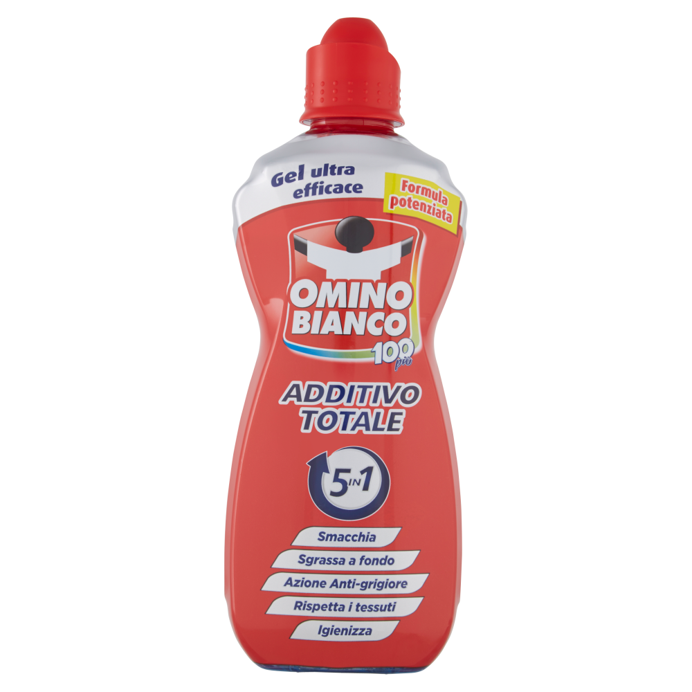 Omino Bianco 100 pi&ugrave; Additivo Totale 5in1 900 ml