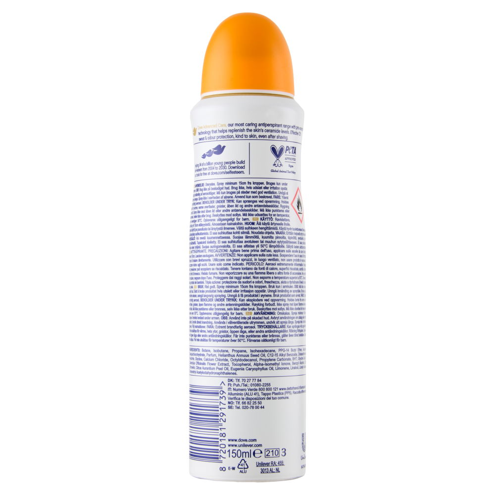 Dove advanced Care go fresh passion fruit & lemongrass scent anti-perspirant 150 ml