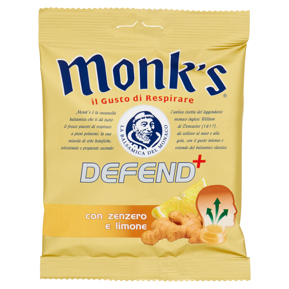 Monk's Defend⁺ con zenzero e limone 46 g