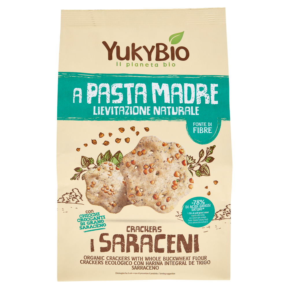 YukyBio A Pasta Madre Crackers i Saraceni 250 g