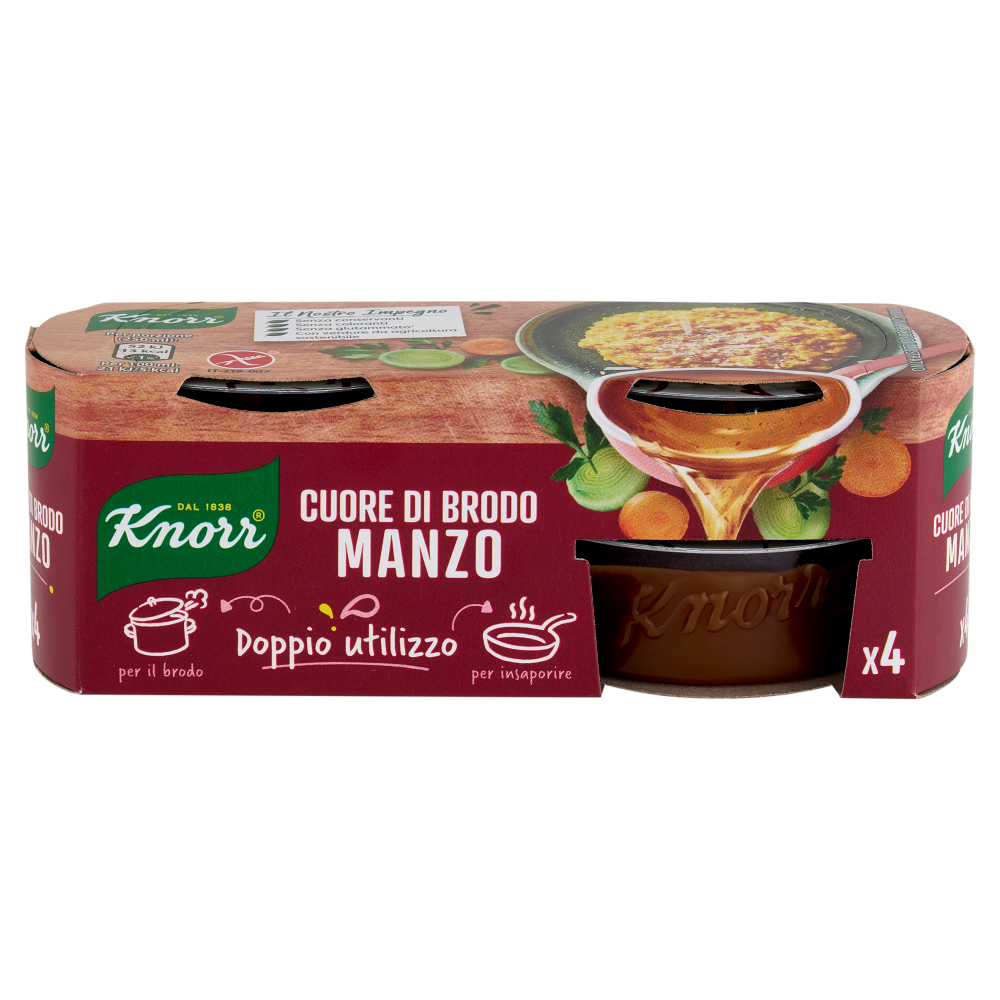Knorr Cuore di Brodo Manzo 4 x 28 g