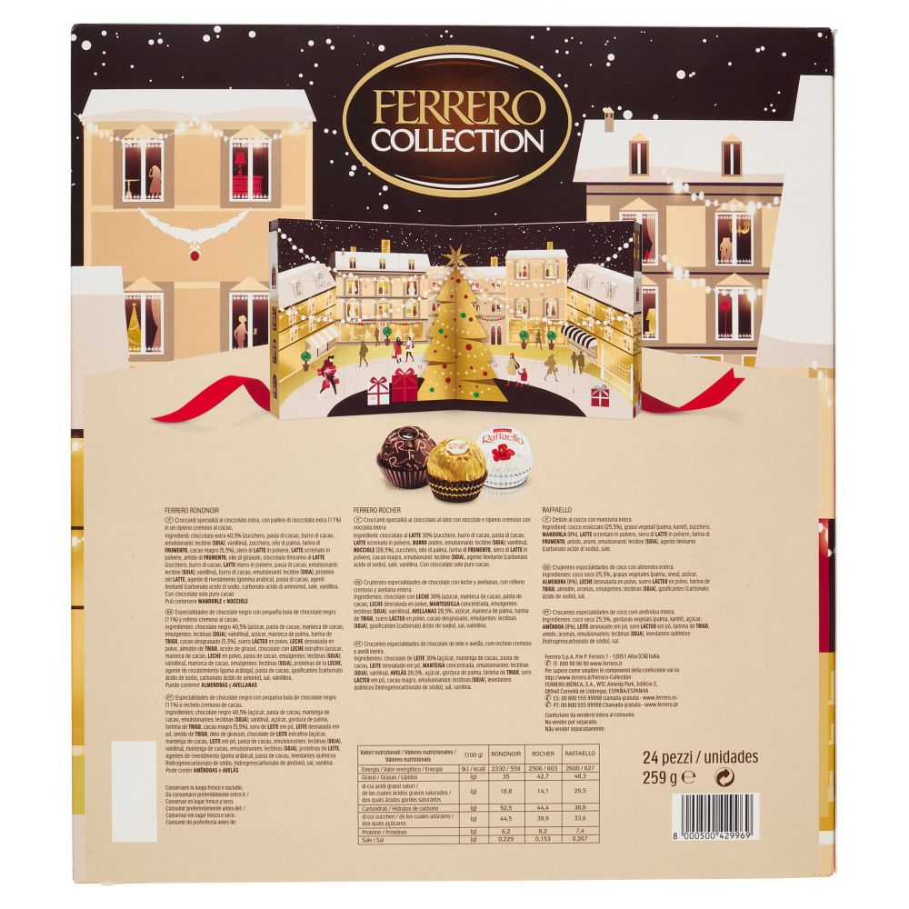 Ferrero Collection Calendario dell'Avvento 24 pezzi 259 g