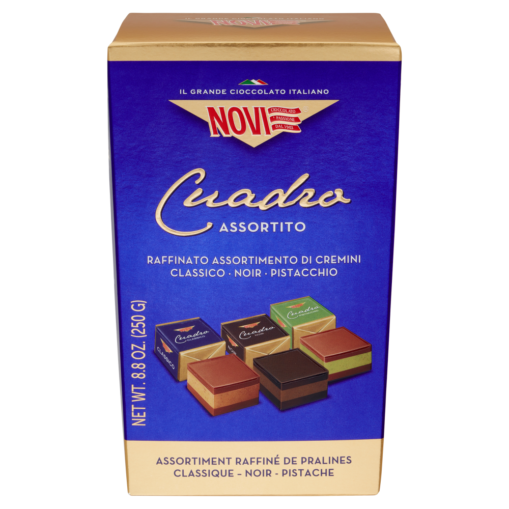 Novi Cuadro Assortito Classico - Noir - Pistacchio 250 g