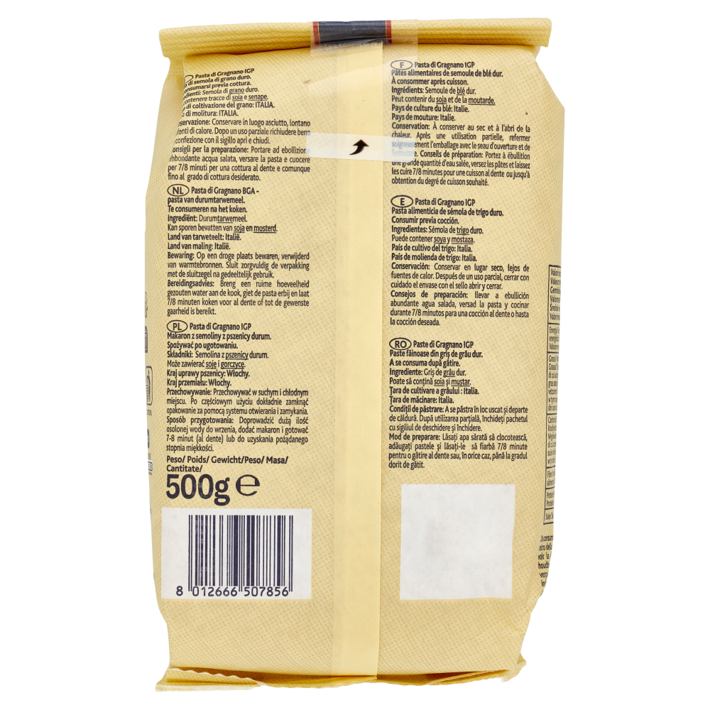 Terre d'Italia Pasta di Gragnano IGP Fusilli corti bucati 500 g