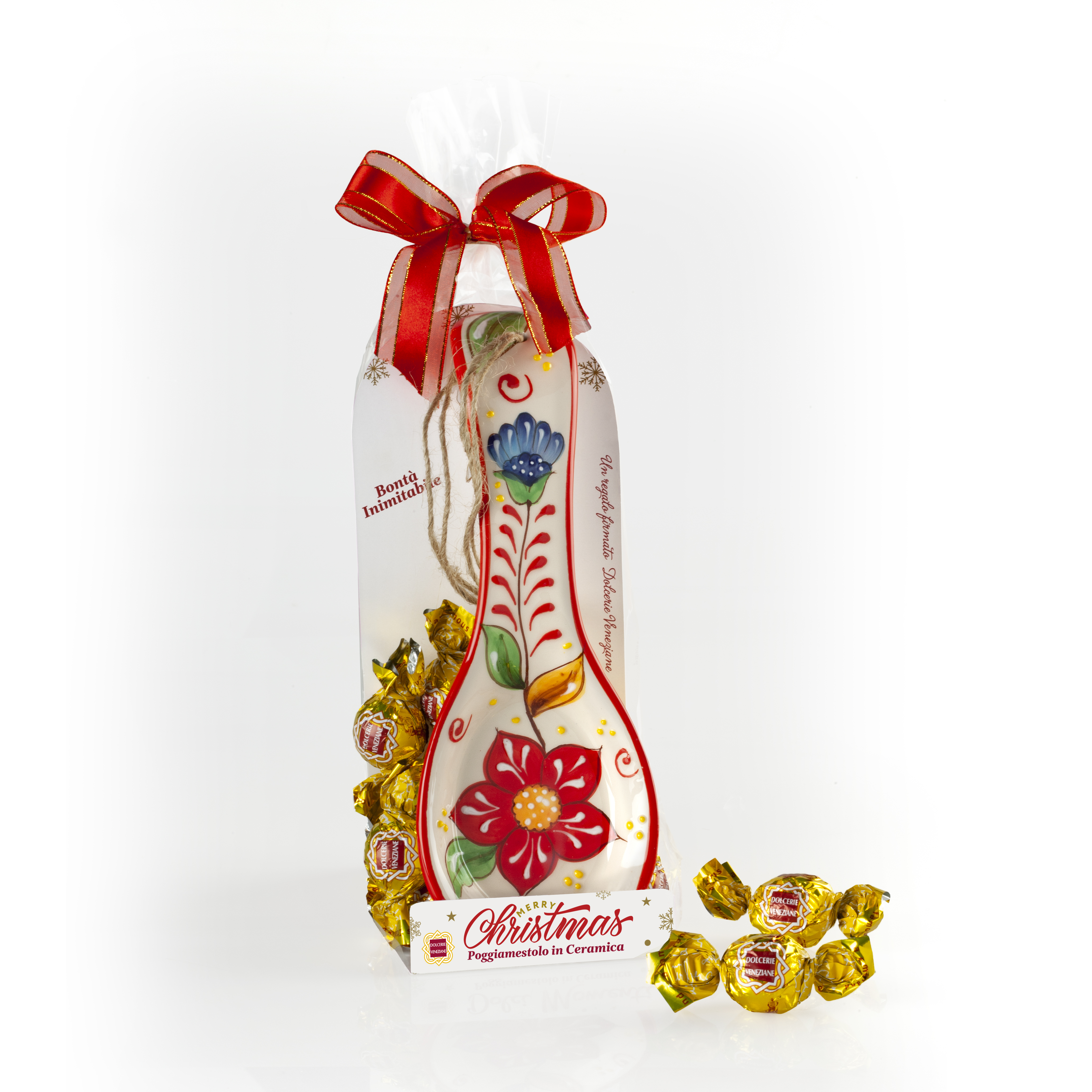Merry Christmas con praline di cioccolato al latte/ fondente 100g