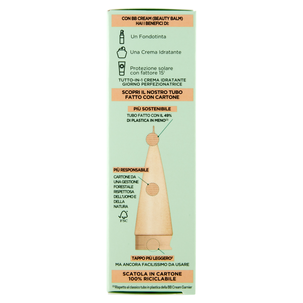 Garnier BB Cream Classic, con Acido Ialuronico, Tonalità Medio-Chiara
