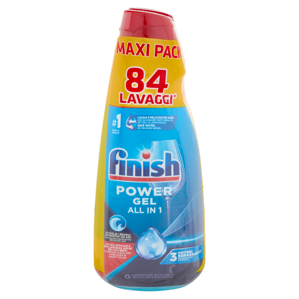 Finish Power Gel Fresh 2 x 42 lavaggi liquido lavastoviglie 2 x 940 ml