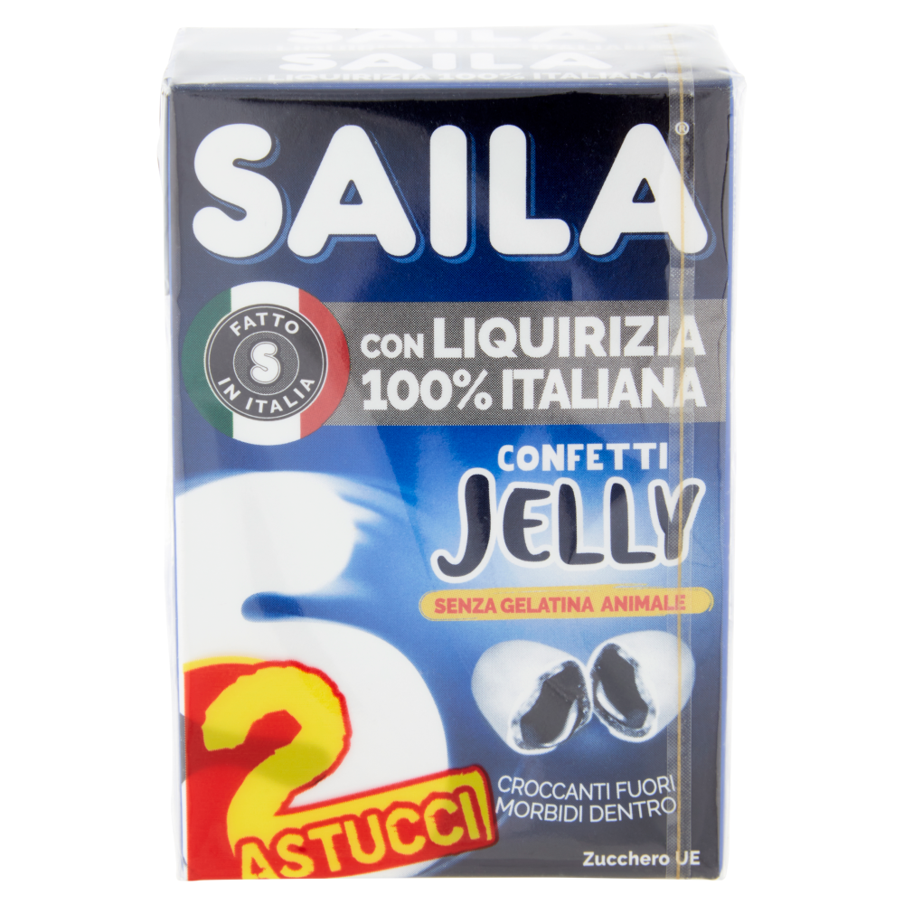 Saila con Liquirizia 100% Italiana Confetti Jelly 2 x 40 g
