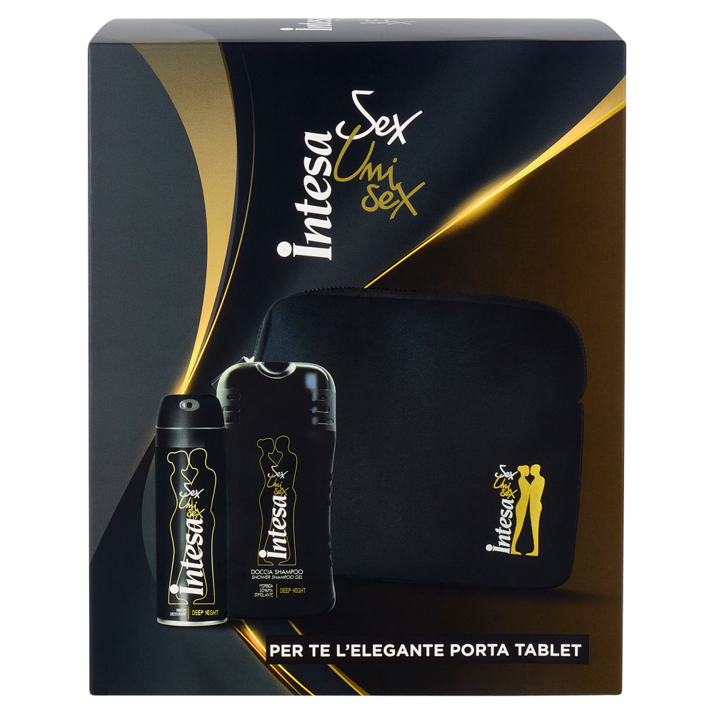 Intesa Sex Unisex Gel Doccia-Shampoo Deep Night 250 mL + Parfum Deodorant Deep Night 125 mL