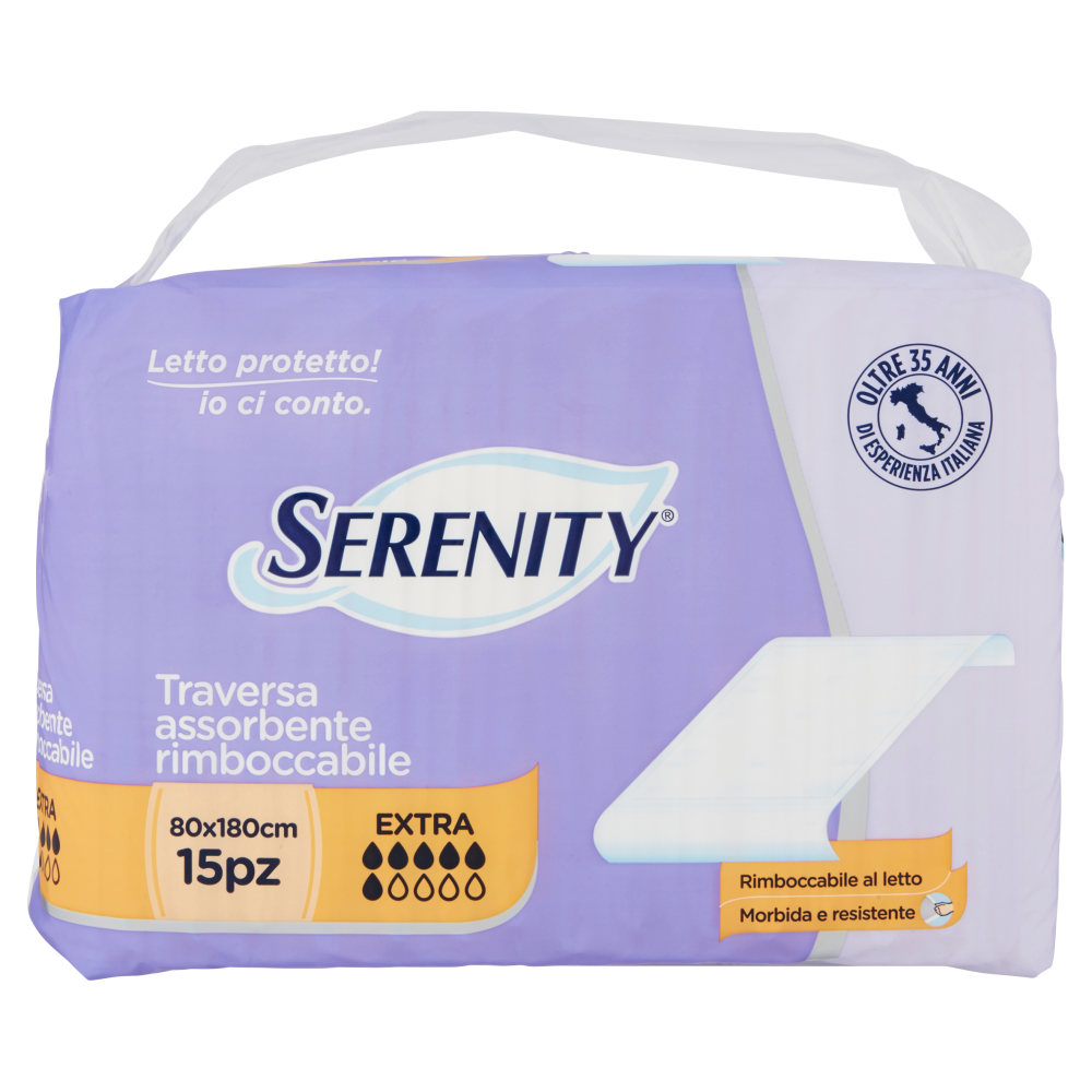 Serenity Traversa assorbente rimboccabile Extra 80x180 cm 15 pz