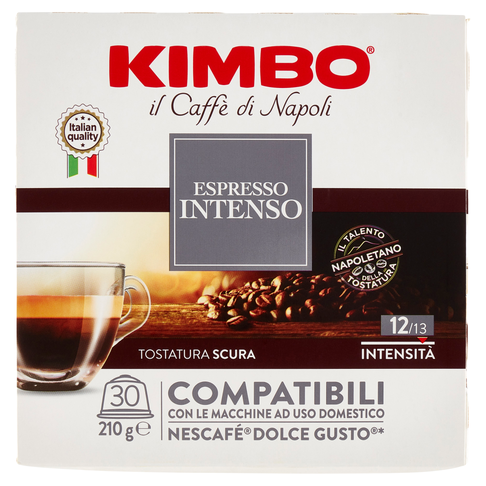 Kimbo Espresso Intenso Capsule Compatibili con le Macchine Nescaf&eacute; Dolce Gusto* 30 x 7 g
