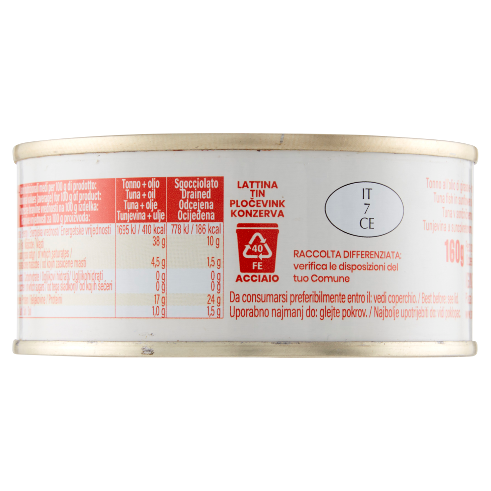 Capri Tonno all'Olio di Girasole 160 g