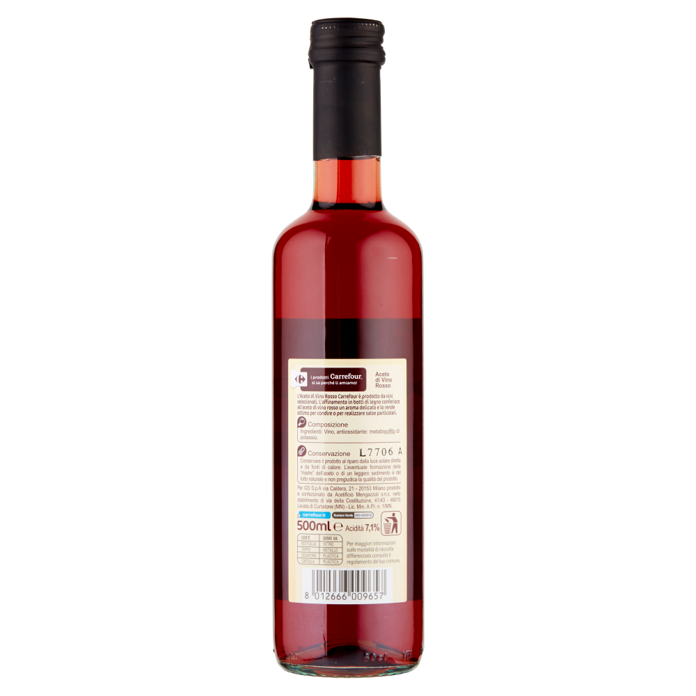 Carrefour Aceto di vino rosso 500 ml