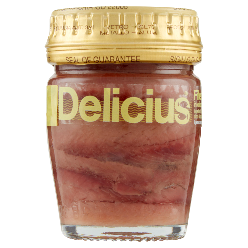 Delicius Filetti di Alici in olio di oliva (46%) 58 g